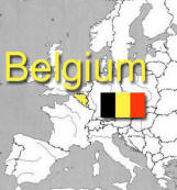 European map with Belgium highlighted